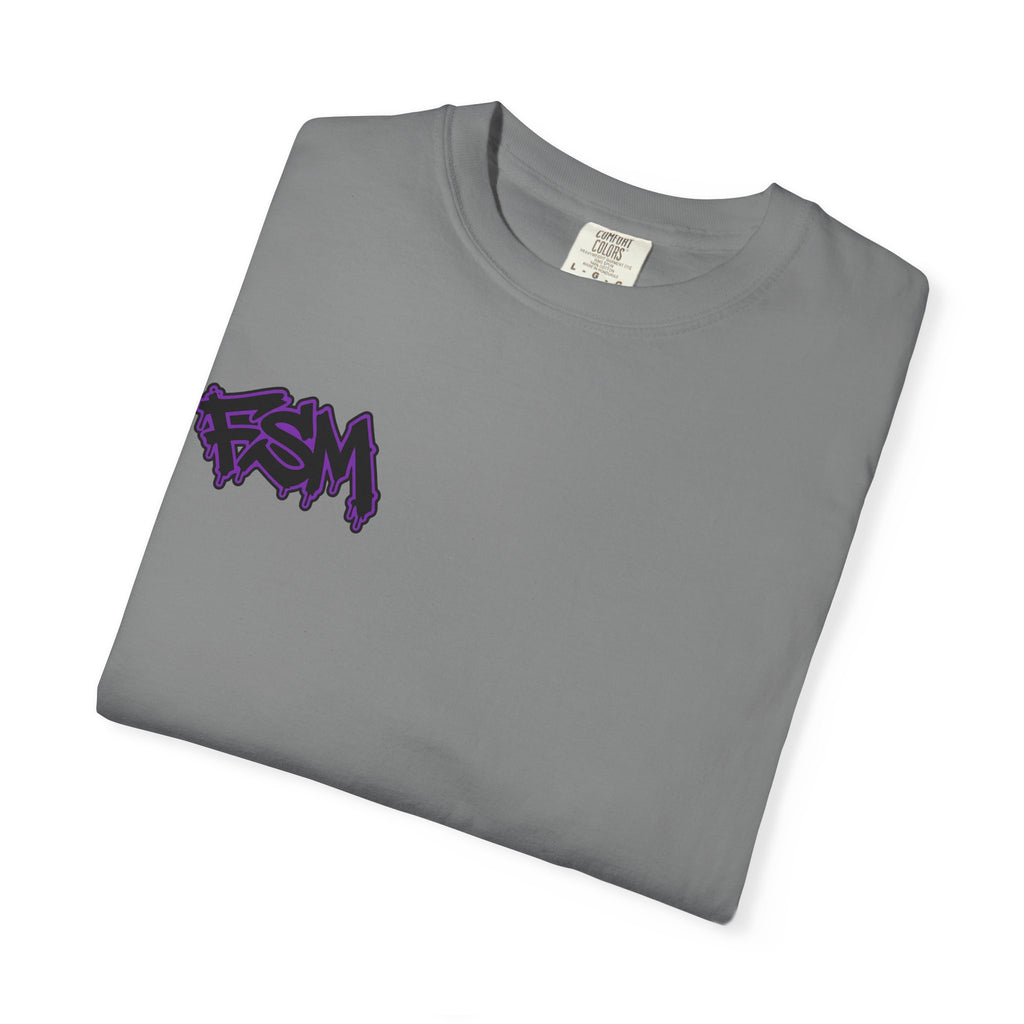 FullSendMoto Graffiti Logo T-Shirt — White Streetwear Tee