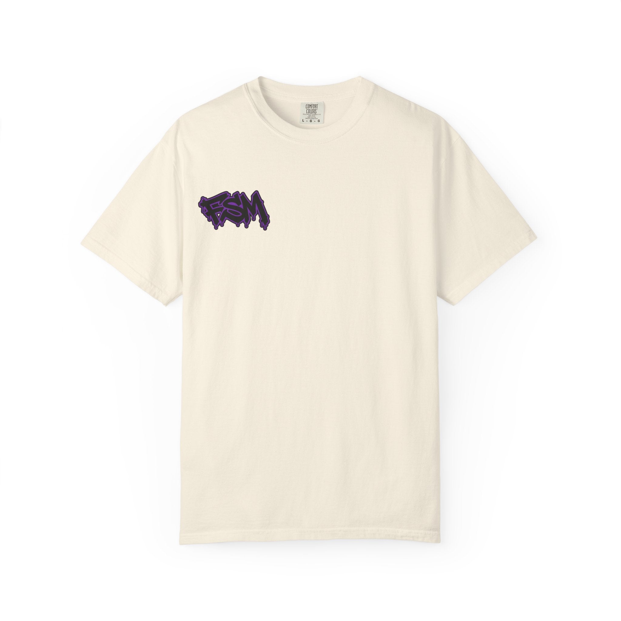 FullSendMoto Graffiti Logo T-Shirt — White Streetwear Tee