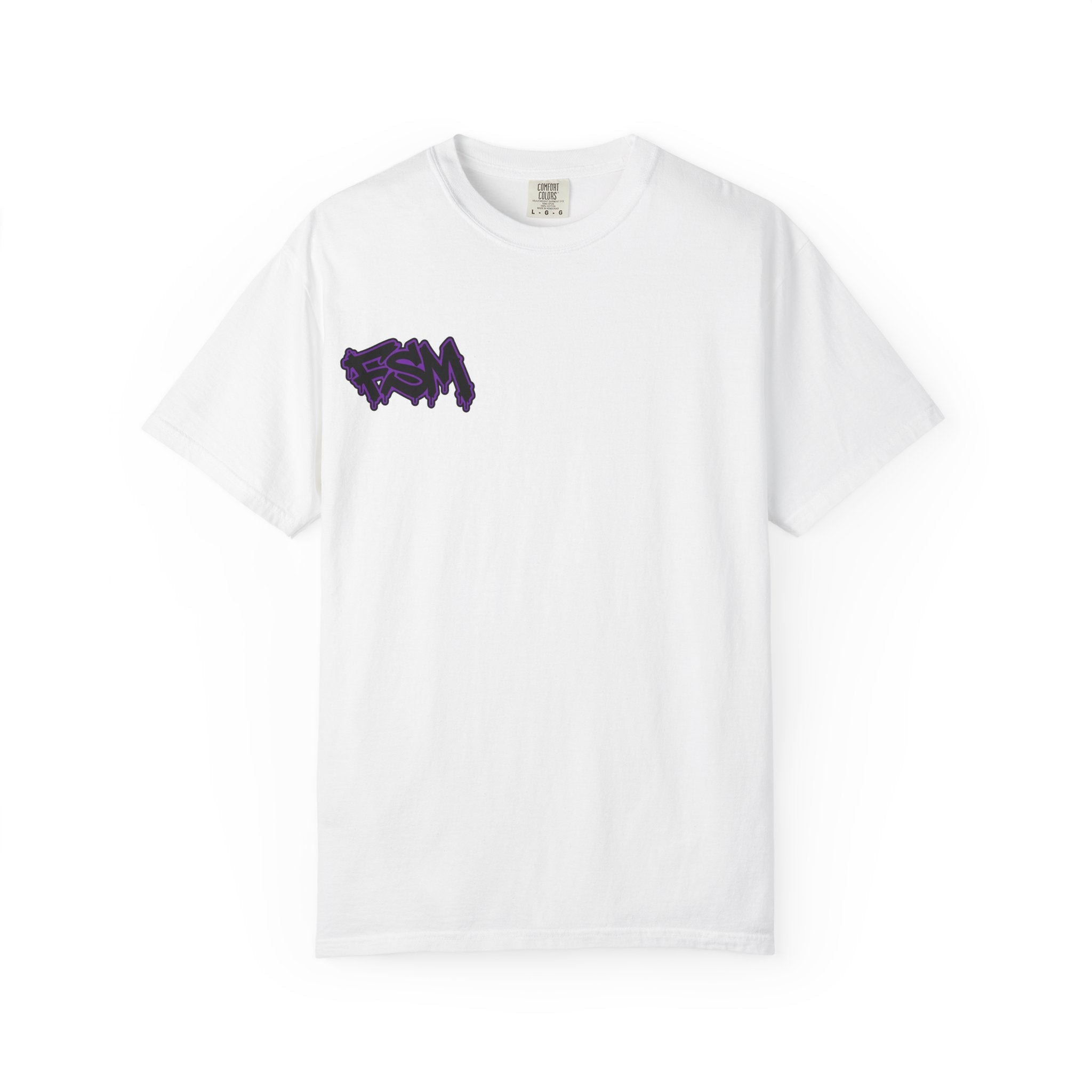 Law Abusing Citizen Graphic T-Shirt — Back Slogan & Purple Logo Tee