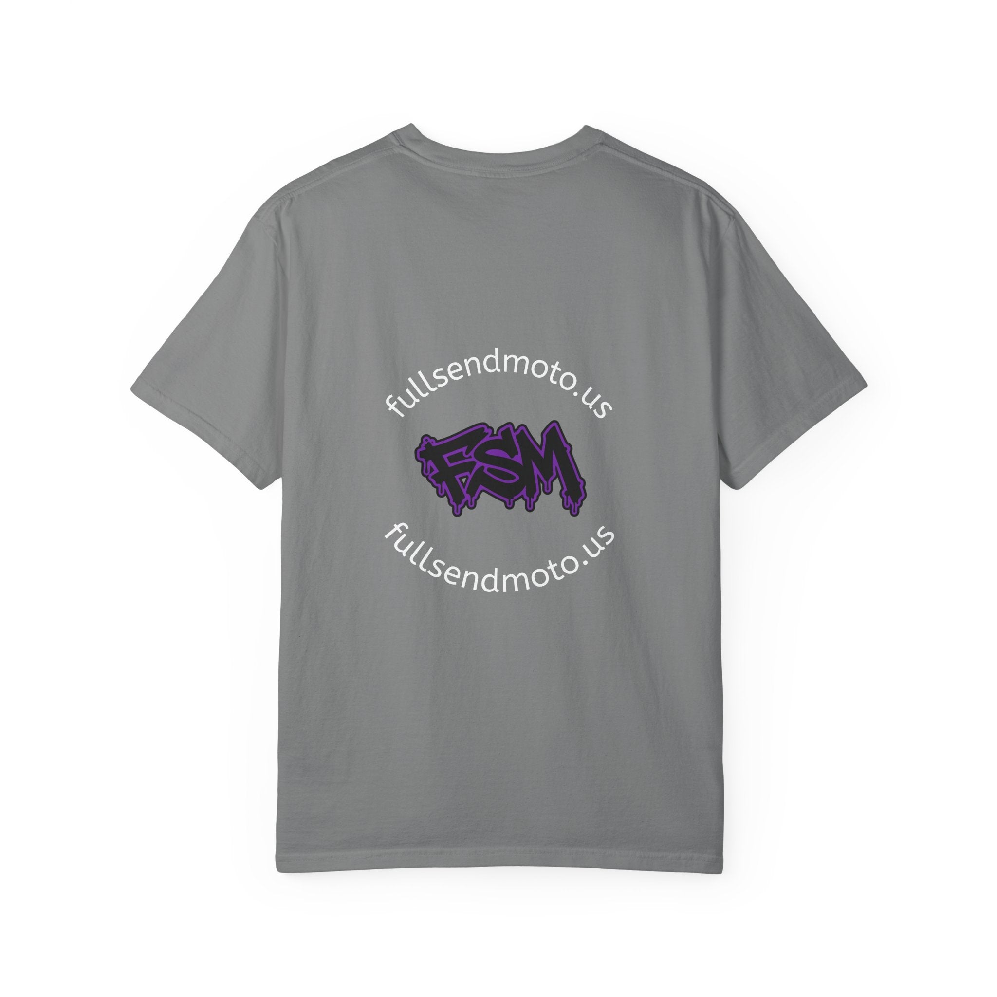 FullSendMoto Graffiti Logo T-Shirt — White Streetwear Tee