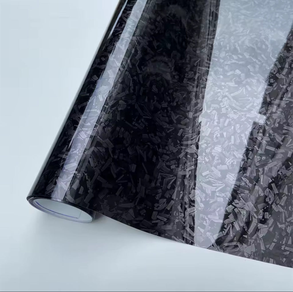 FORGED GLOSSY CARBON FIBER WRAP