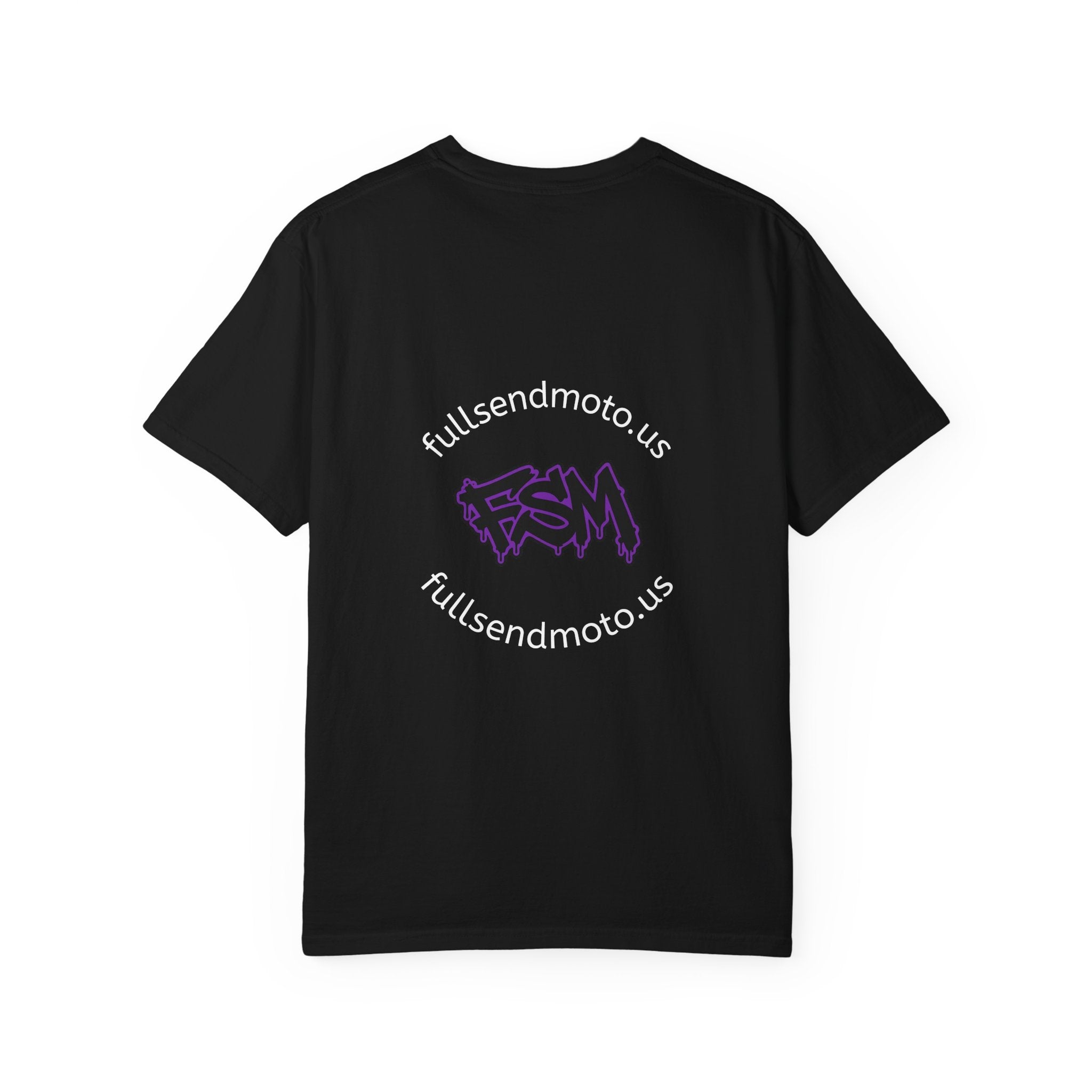 FullSendMoto Graffiti Logo T-Shirt — White Streetwear Tee