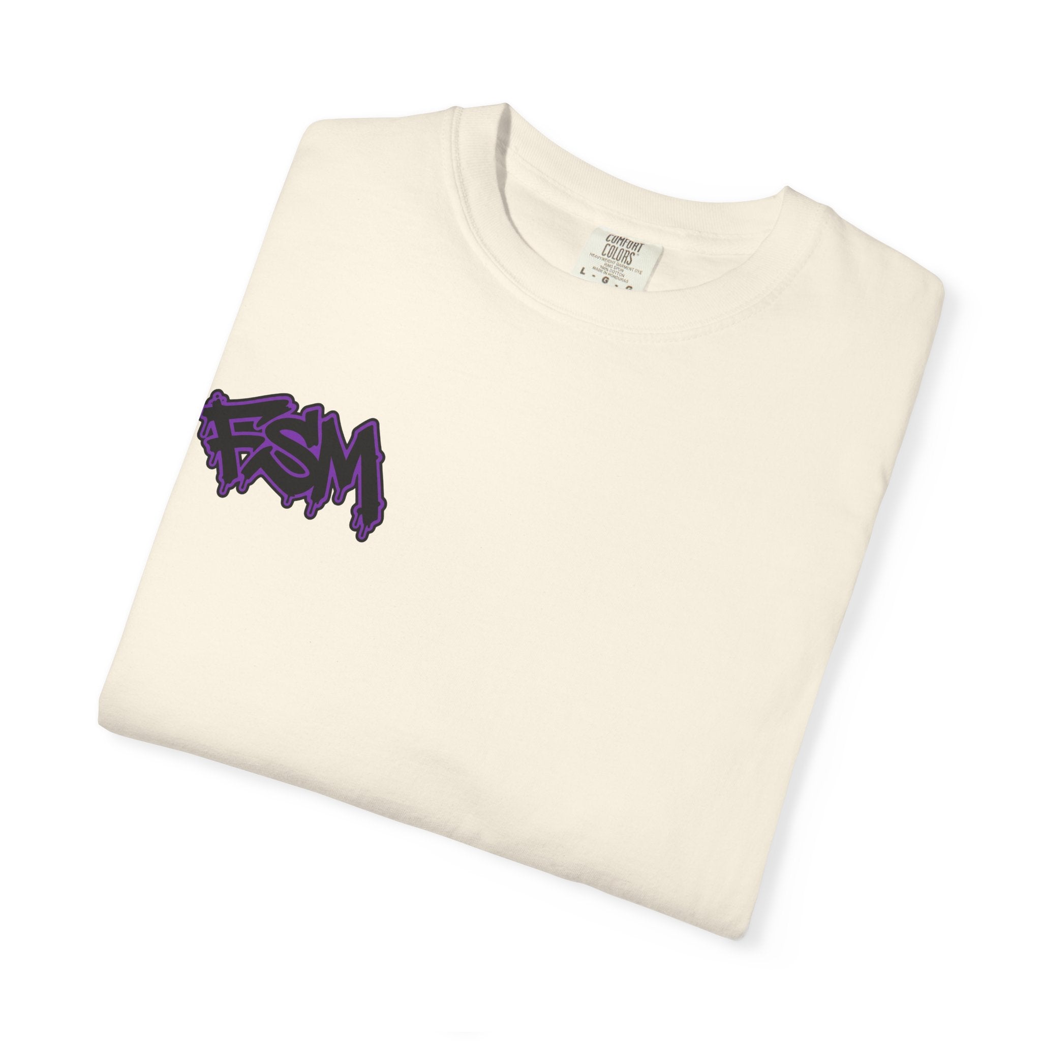 FullSendMoto Graffiti Logo T-Shirt — White Streetwear Tee