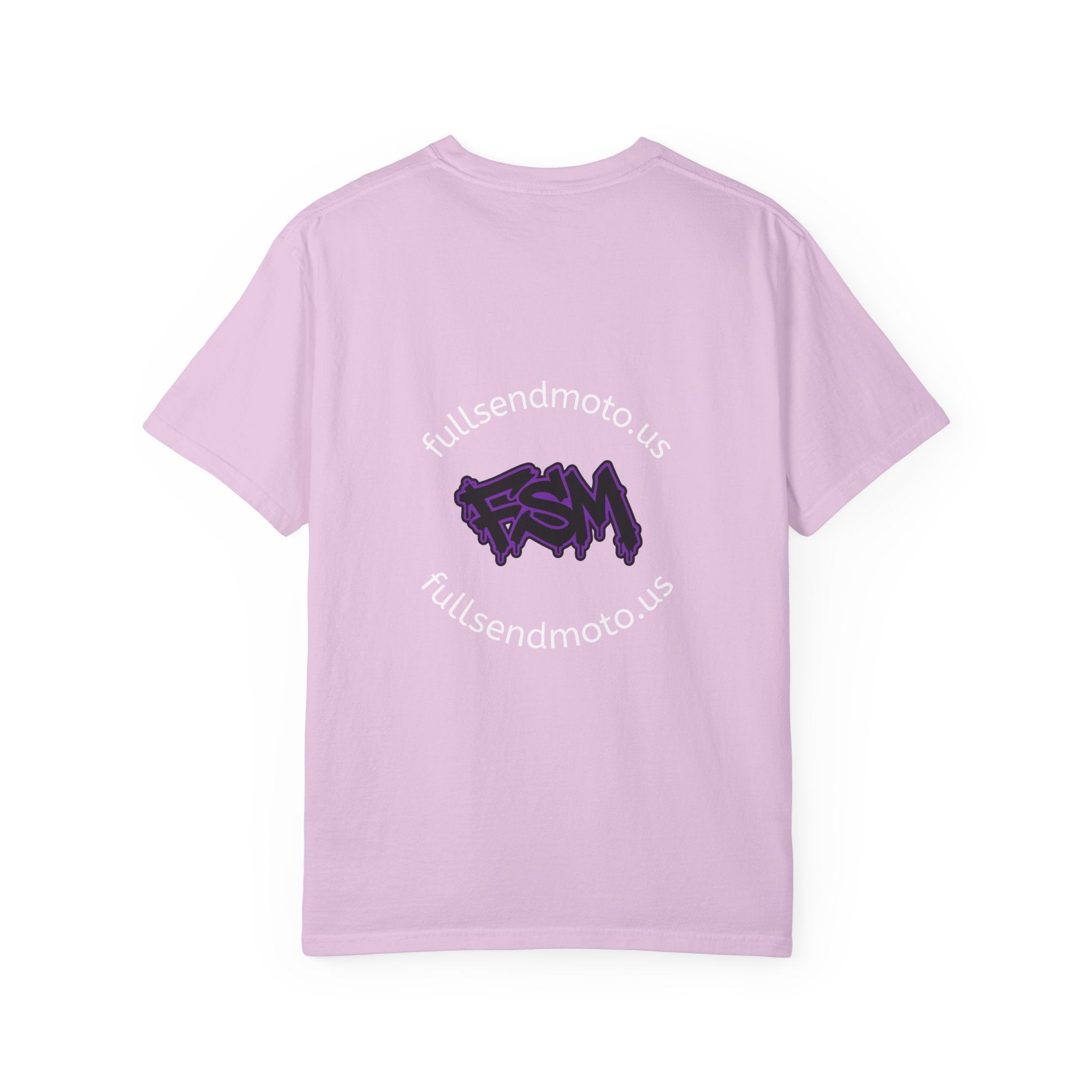 FullSendMoto Graffiti Logo T-Shirt — White Streetwear Tee